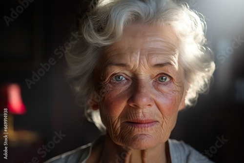 grandmother portrait / old woman portrait © JetHuynh