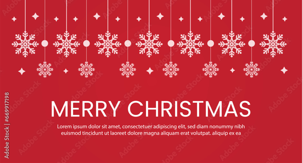 Red Christmas seamless pattern with snowflakes. Snowflake background Red Christmas seamless pattern with snowflakes. Snowflake background
