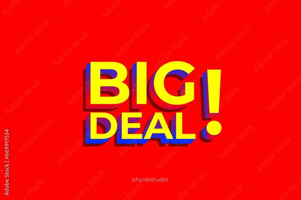 BIG DEAL TEXT EFFECT BIG DEAL TEXT EFFECT