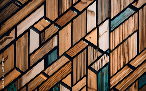 wood pattern texture, wall of wooden slats in the color of dark wood with a pattern of wall panels in the background