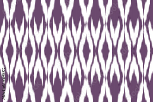 Ikat seamless fabric pattern
