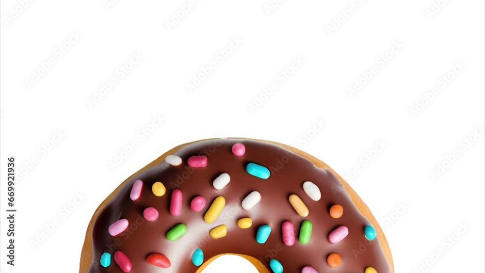 the chocolate donut is covered in sprinkles, in the stop motion animation style
the chocolate donut is covered in sprinkles, in the stop motion animation style
