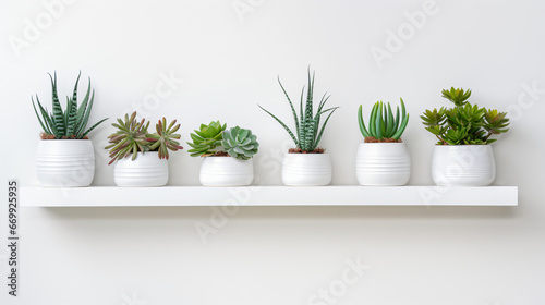 Various artificial succulents with exotic plants