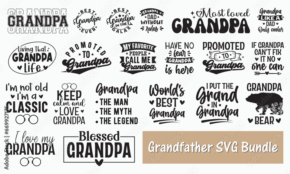 Grandfather SVG Bundle