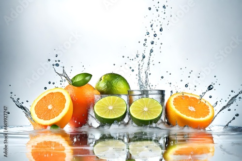 orange and water