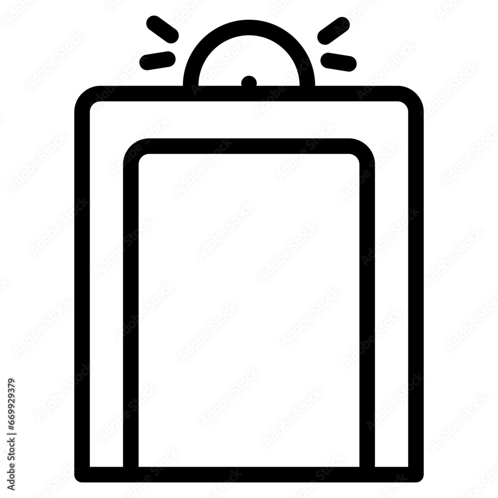 airport security portal line
