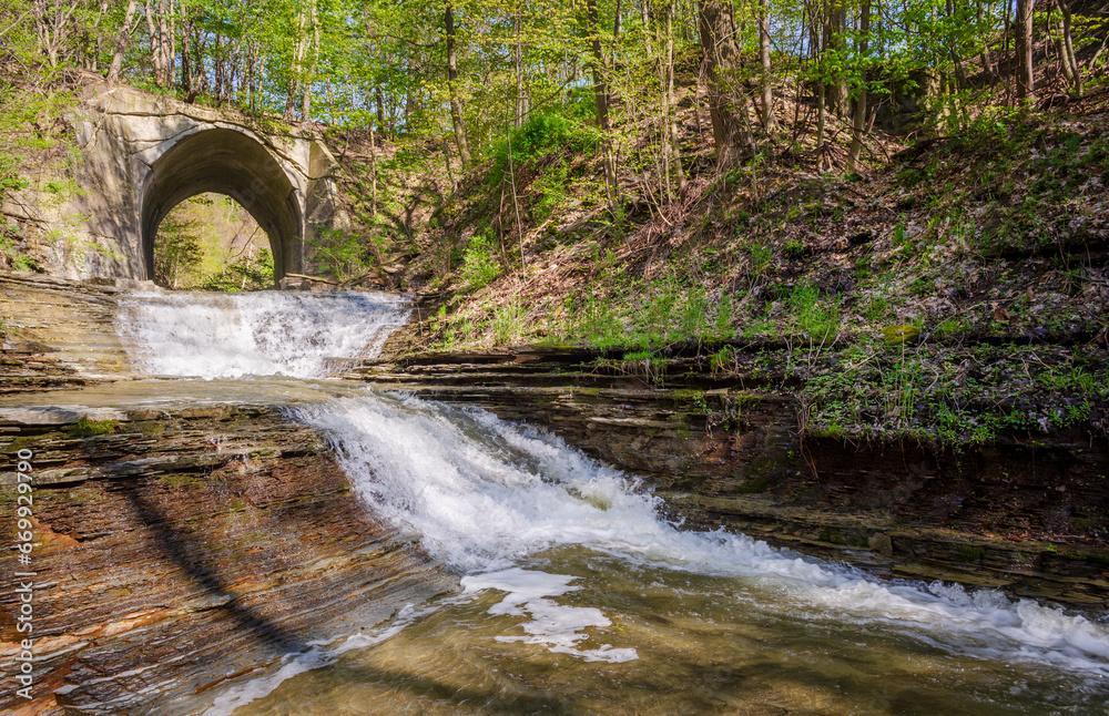 Glen Mill Falls, Scenic spot in New York State Glen Mill Falls, Scenic spot in New York State
