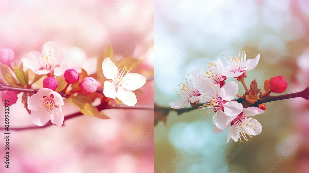 decorative sakura cherry blossom petals wallpaper design