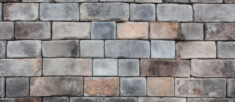 Abstract brick concrete pattern texture on a wall