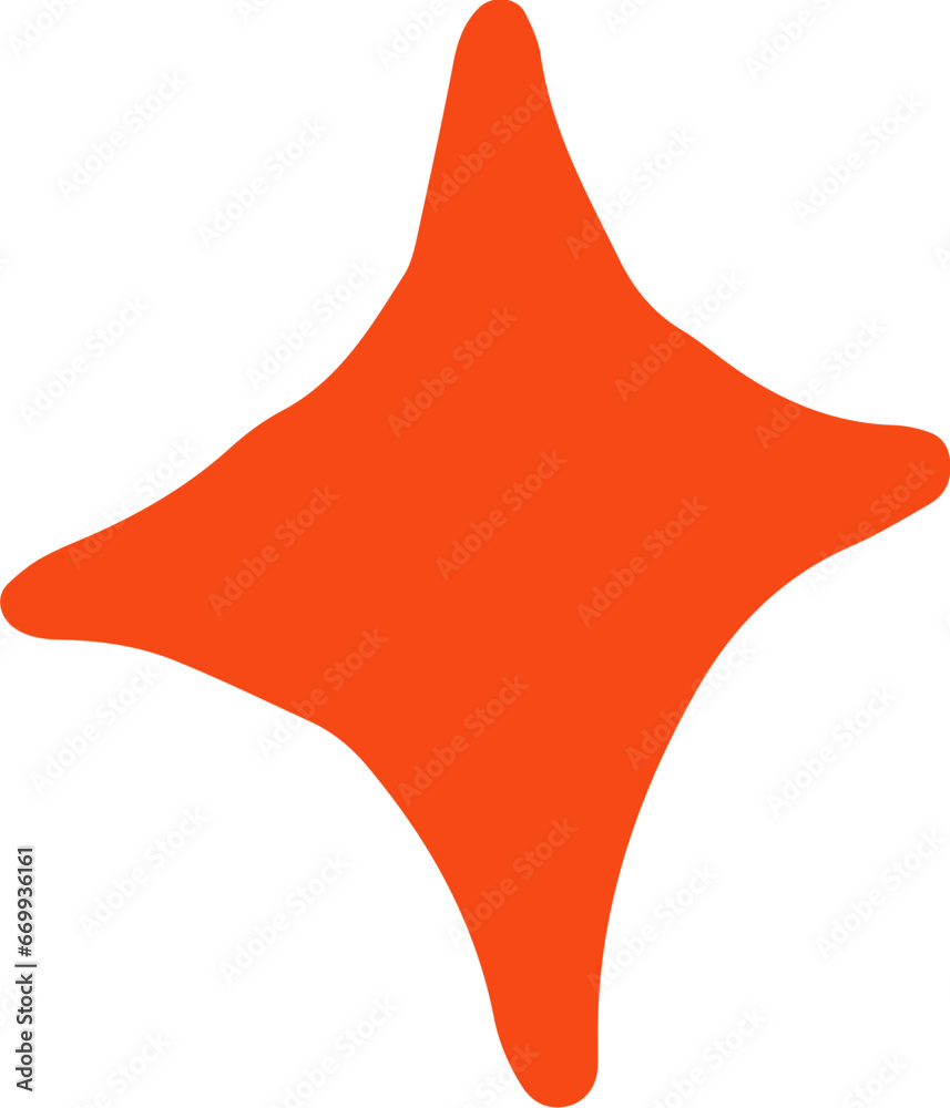 Fototapeta premium Abstract Star Doodle