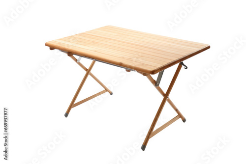 Portable Folding Table Design Isolated on Transparent Background