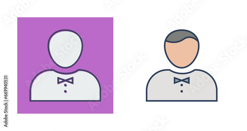 Waiter Vector Icon