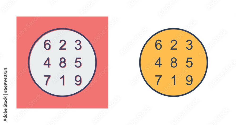 Obraz premium Number Theory Vector Icon