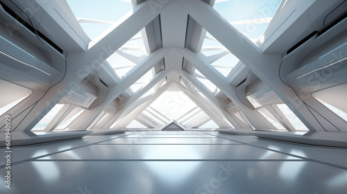 Futuristic Interior Design of a Modern Structure