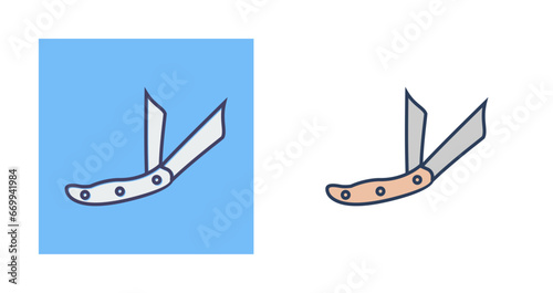 Ranger Pocket Knife Vector Icon