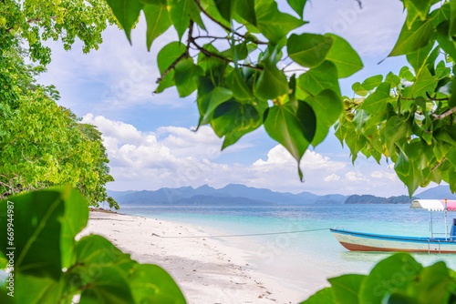 Beautiful sand beach on Koh Wai island  Trat province  Thailand 