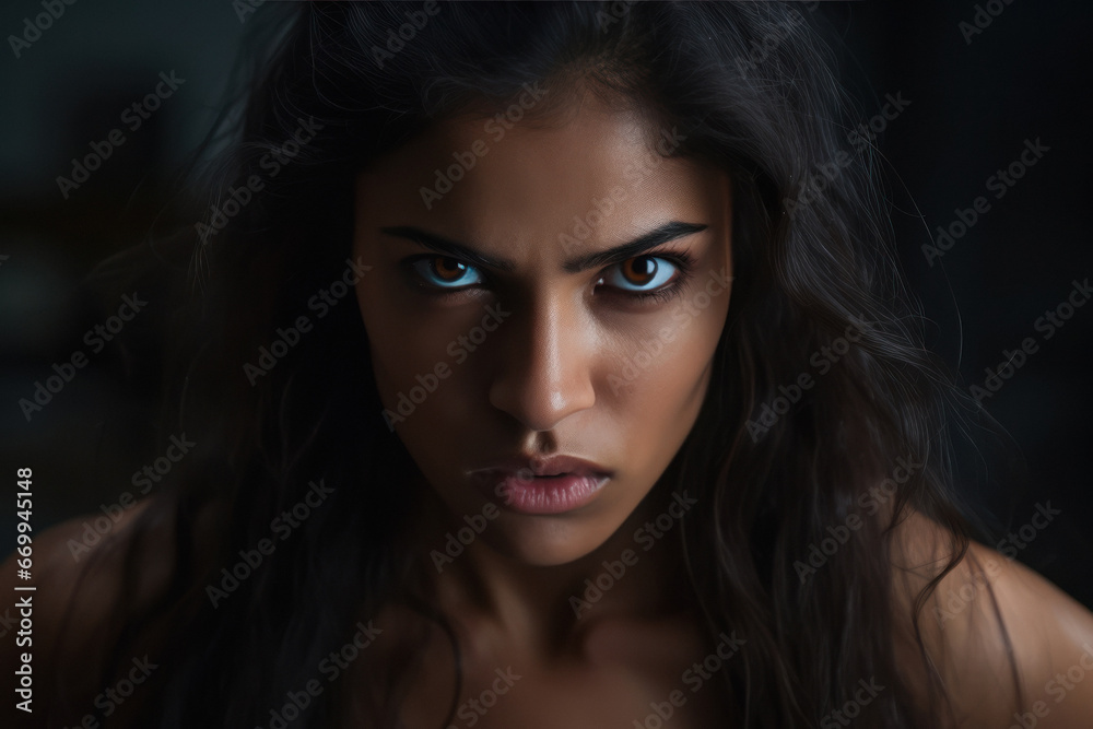angry indian young woman angry indian young woman