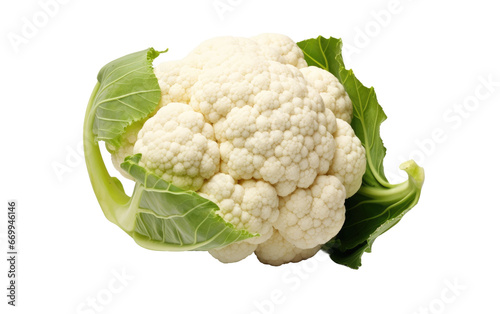 Realistic Cauliflower, on transparent background.