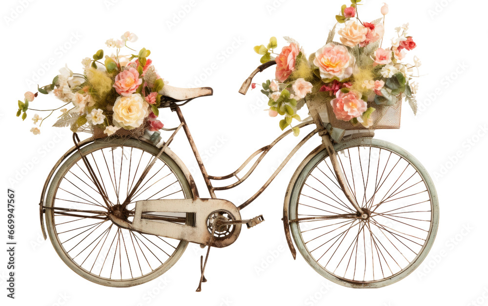 Fresh Flower Basket for Bike Transparent PNG