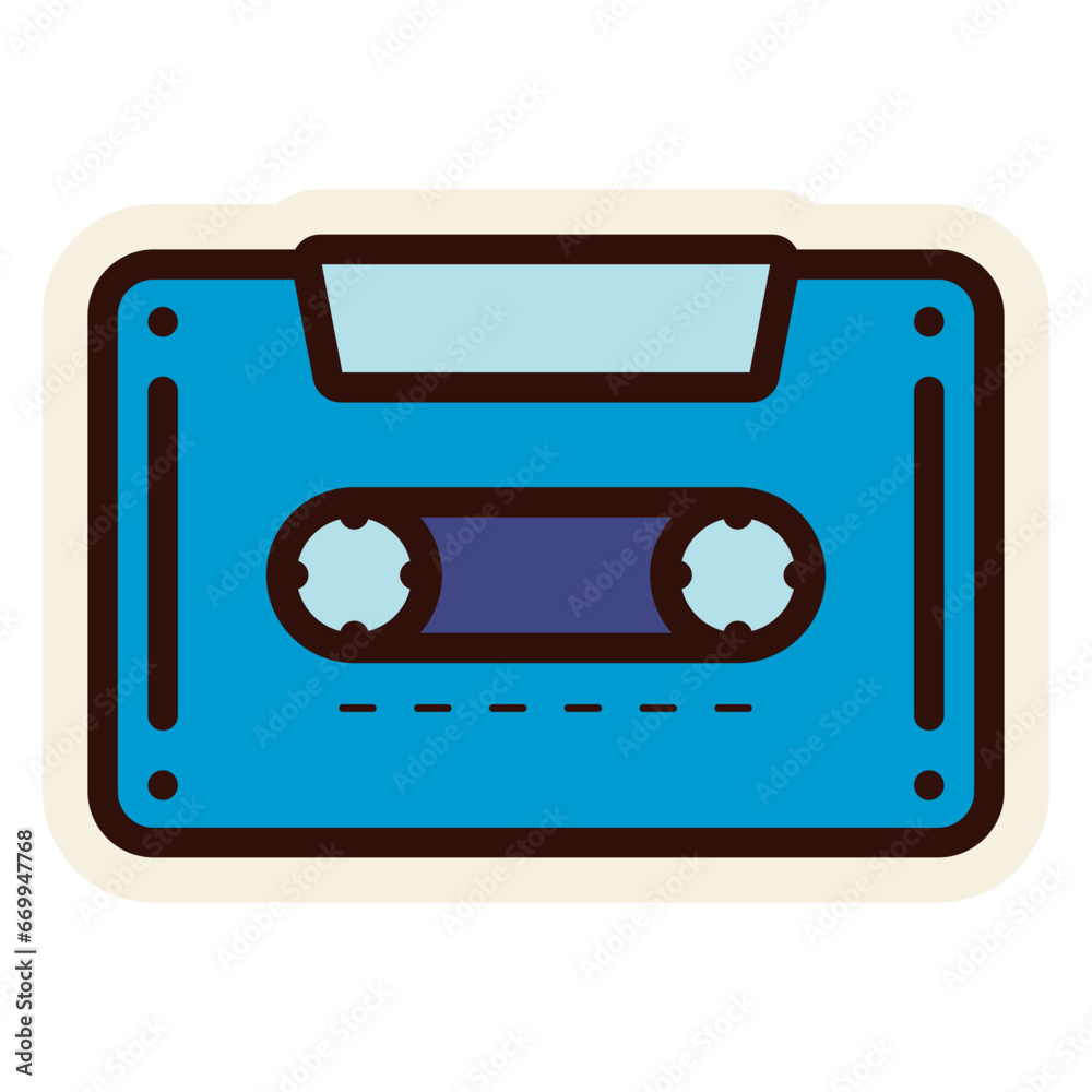 Naklejka premium cassette tape sticker