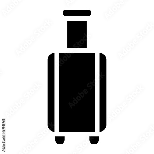 suitcase glyph icon