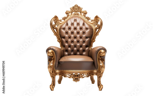 Luxury Elegant Throne Chair Transparent PNG