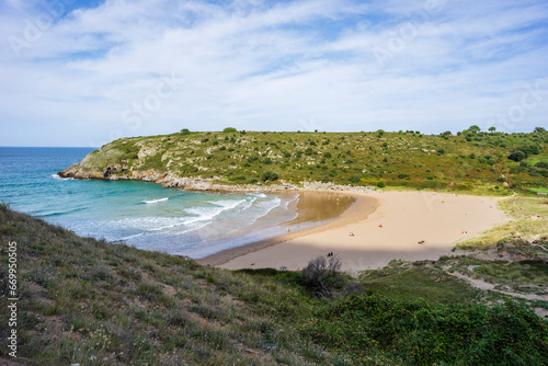 nudist beach,, Sonabia, Castro Urdiales, Cantabria, Spain photo