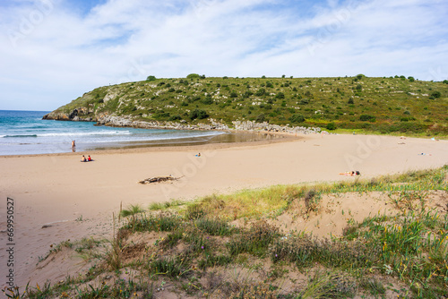 nudist beach   Sonabia  Castro Urdiales  Cantabria  Spain