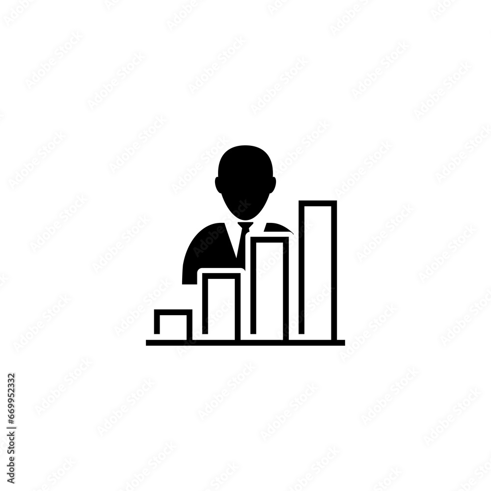 Employee salary increase icon isolated on transparent background Employee salary increase icon isolated on transparent background