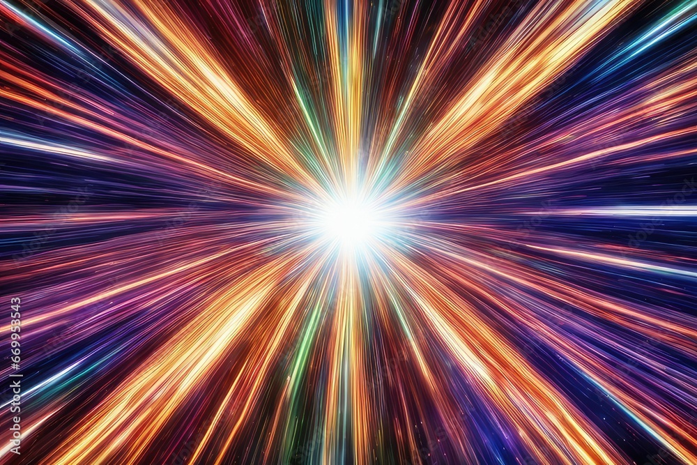 light speed hyperspace space warp background colorful streaks of light gathering towards the evening light speed hyperspace space warp background colorful streaks of light gathering towards the evening