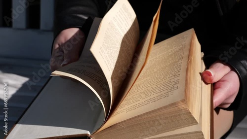person reading a book