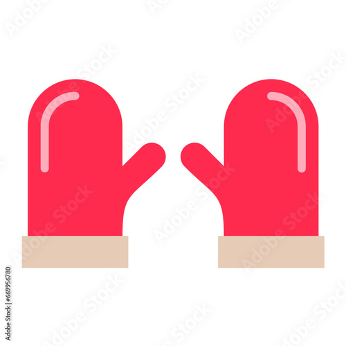 Vector Design Oven Mitt Icon Style