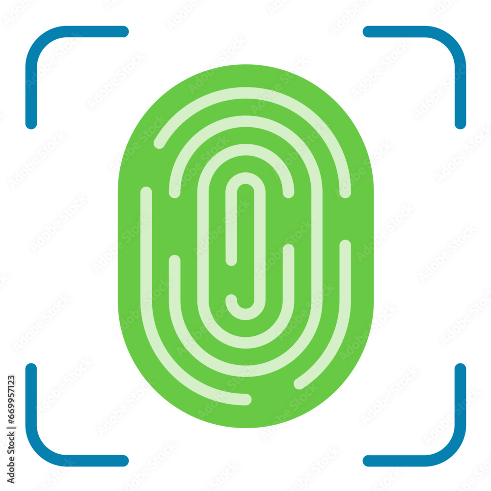 Vector Design Fingerprint Icon Style Vector Design Fingerprint Icon Style