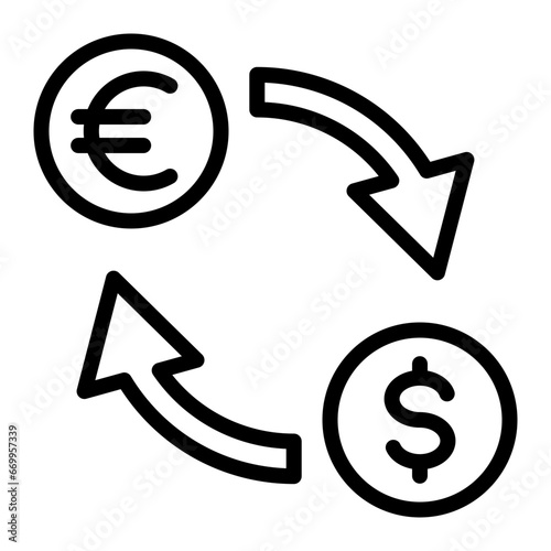 Money Exchange Icon Design 