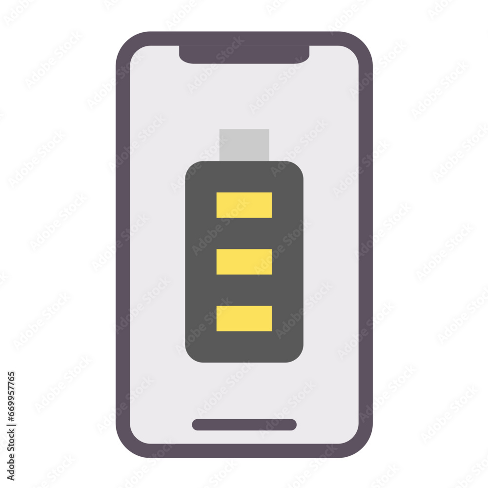 Vector Design Mobile Battery Icon Style Vector Design Mobile Battery Icon Style