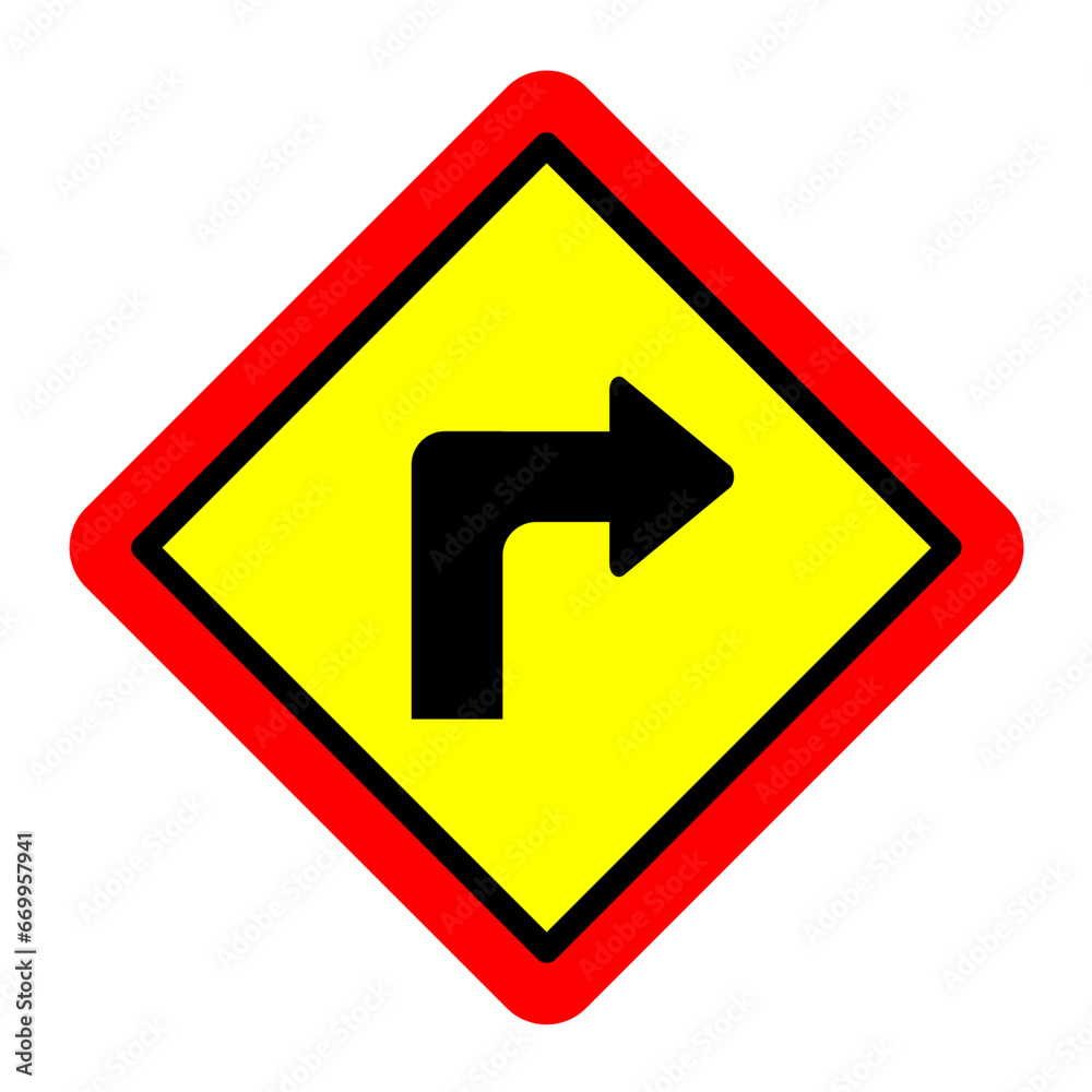 Vector Design Turn Right Icon Style Vector Design Turn Right Icon Style