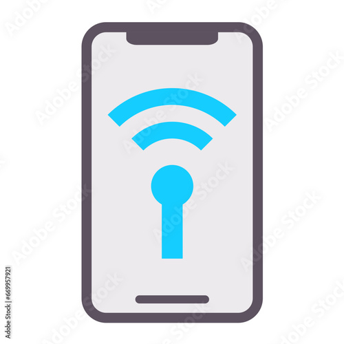 Vector Design Mobile Hotspot Icon Style