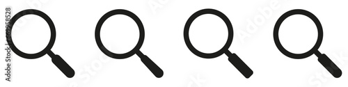 Magnifying glass icon. Search simbol.