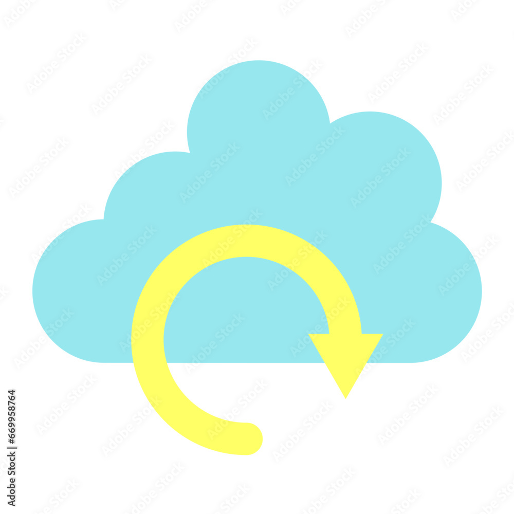 Vector Design Cloud Backup Icon Style Vector Design Cloud Backup Icon Style