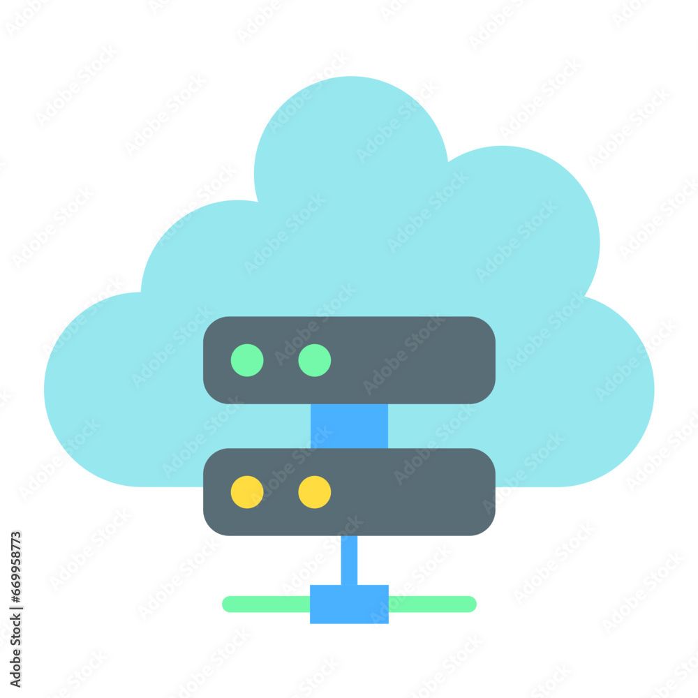 Vector Design Cloud Server Icon Style Vector Design Cloud Server Icon Style