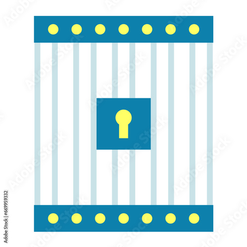 Vector Design Jail Icon Style