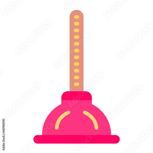 Vector Design Plunger Icon Style
