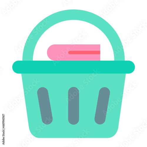 Vector Design Laundry Basket Icon Style