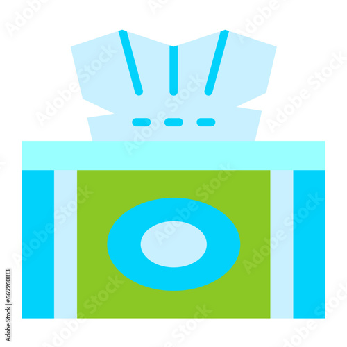 Vector Design Tissue Box Icon Style