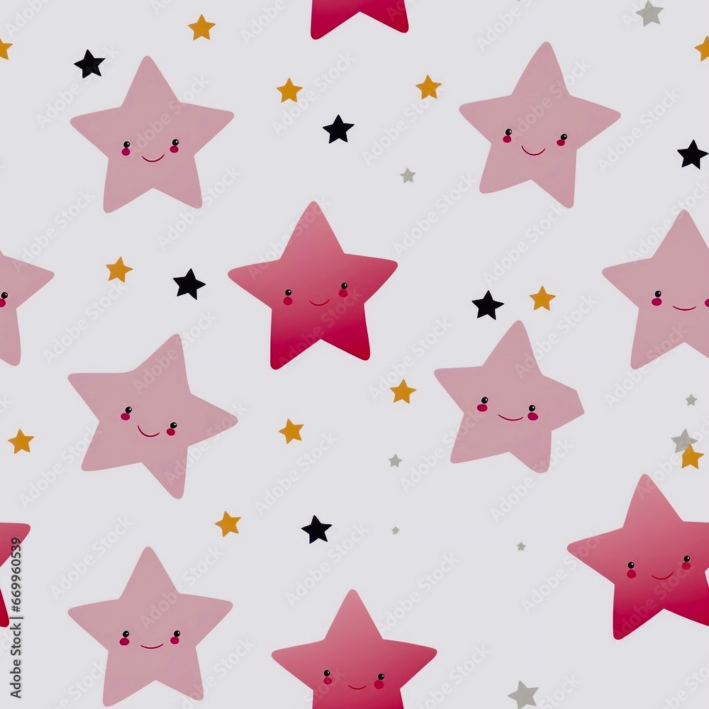 seamless background with stars, generative ai seamless background with stars, generative ai