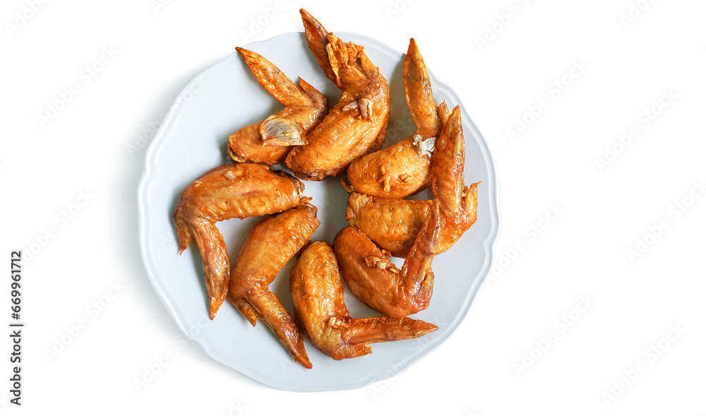 fried chicken wings in a plate PNG transparent fried chicken wings in a plate PNG transparent