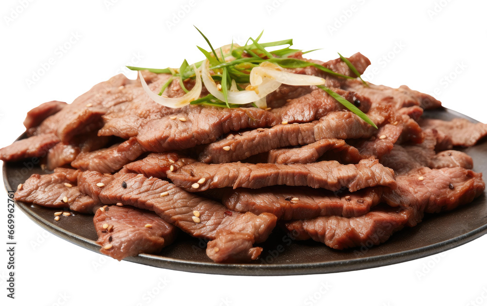 Beef BBQ Delight on transparent background
