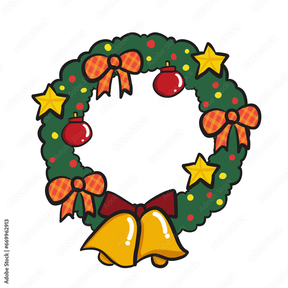 christmas wreath illustration christmas wreath illustration