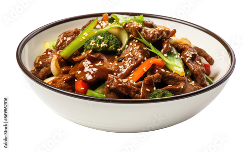 Quick Beef Stir Fry Recipe on transparent background