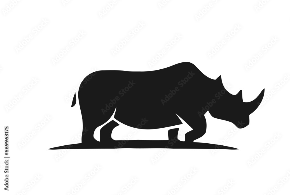 Obraz premium rhino illustration